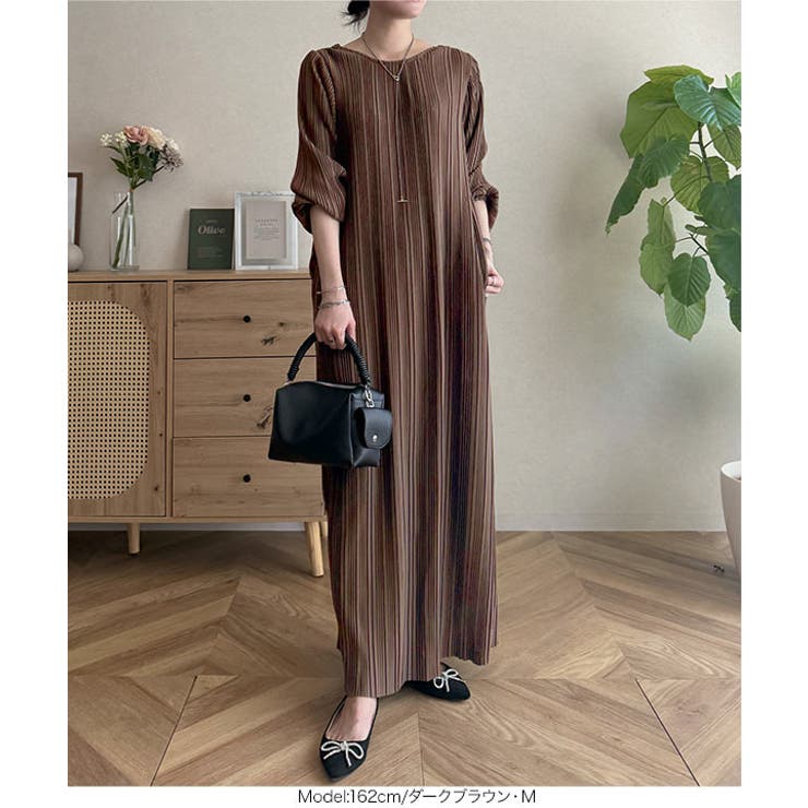 前後2way長袖プリーツワンピース 前後2way 長袖 | KOBE LETTUCE | 詳細画像18 