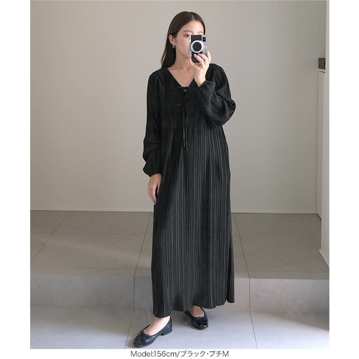 前後2way長袖プリーツワンピース 前後2way 長袖 | KOBE LETTUCE | 詳細画像22 