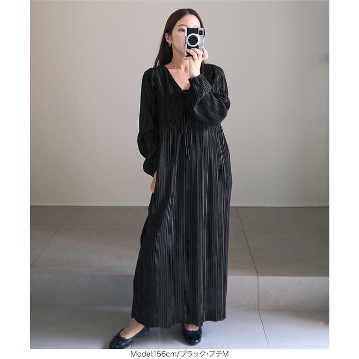 前後2way長袖プリーツワンピース 前後2way 長袖 | KOBE LETTUCE | 詳細画像25 