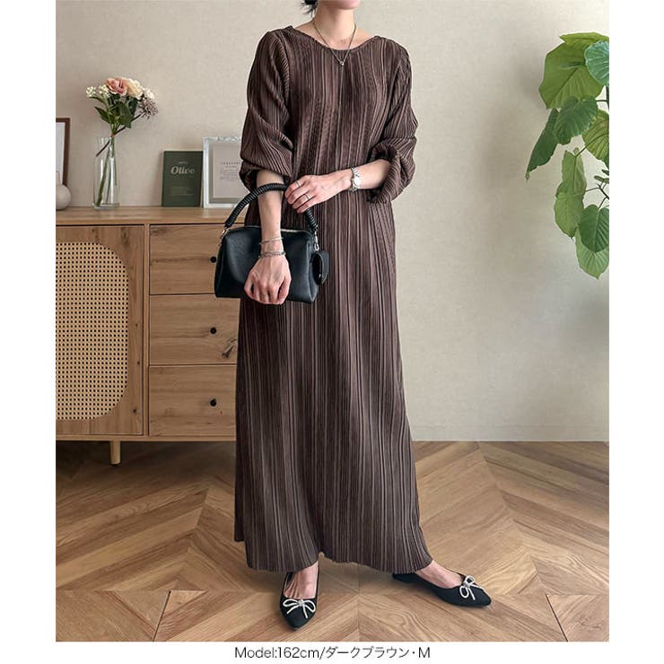 前後2way長袖プリーツワンピース 前後2way 長袖 | KOBE LETTUCE | 詳細画像21 