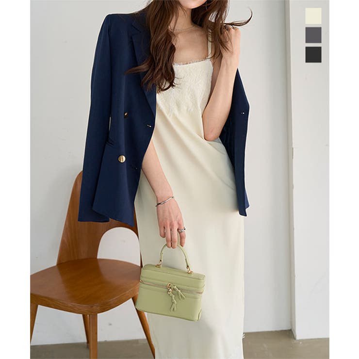 レーストリムキャミワンピース［E3572］ レース キャミワンピース | KOBE LETTUCE | 詳細画像1 