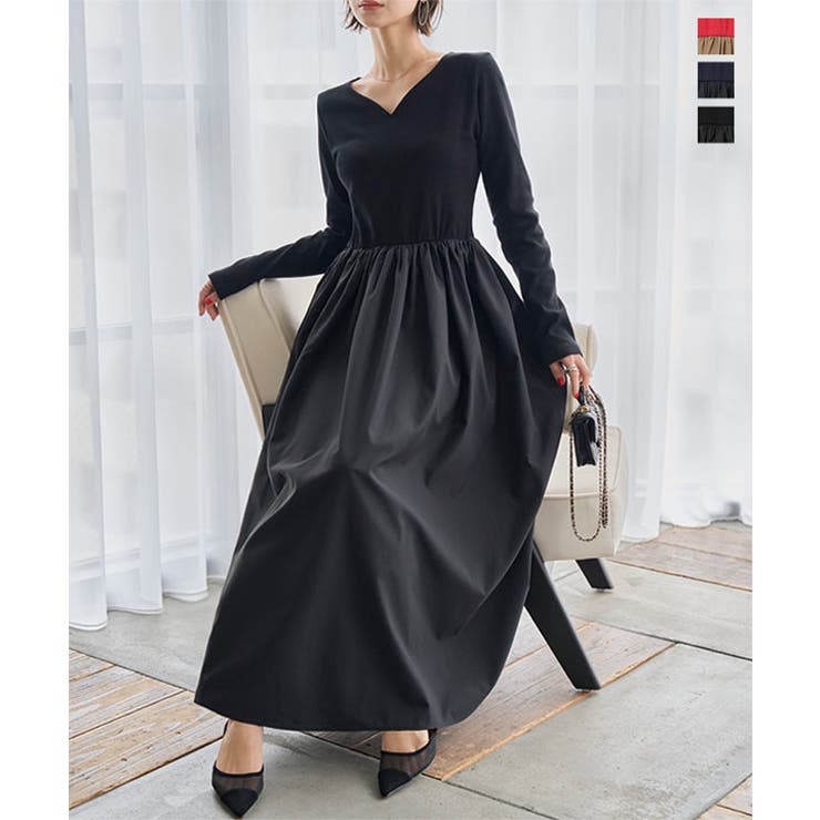 ハートネックドッキングワンピース［E3577］ | KOBE LETTUCE | 詳細画像1 