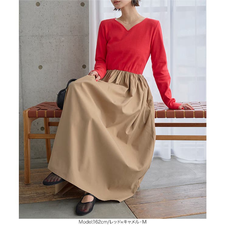 ハートネックドッキングワンピース［E3577］ | KOBE LETTUCE | 詳細画像5 