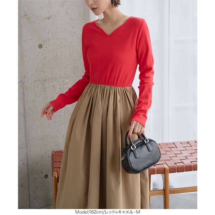 ハートネックドッキングワンピース［E3577］ | KOBE LETTUCE | 詳細画像6 