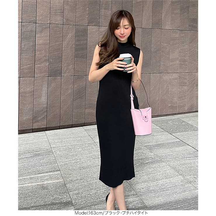 選べるタイプ リブニットノースリーブワンピース | KOBE LETTUCE | 詳細画像16 