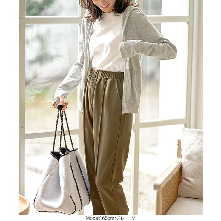 UVカット・花粉防止・吸水速乾シンプルフーディパーカー | KOBE LETTUCE | 詳細画像5 