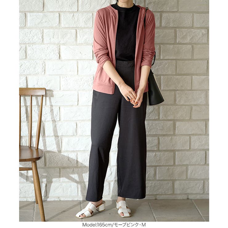 美品✨️ ミューベルパーカーフードビジュー花プレート黒大人可愛い