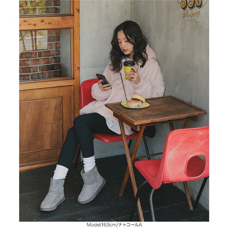 ショートムートンブーツ［H566］ ショート丈 ムートン | KOBE LETTUCE | 詳細画像6 