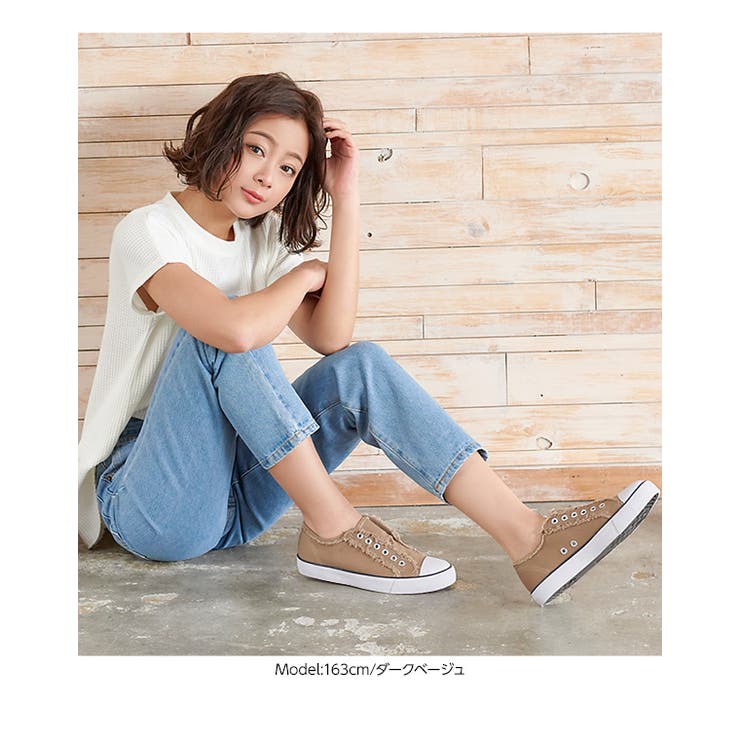 紐なしキャンバススニーカー レディース シューズ | KOBE LETTUCE | 詳細画像10 