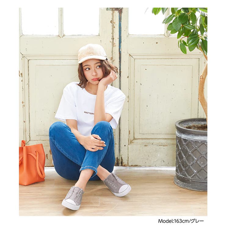 紐なしキャンバススニーカー レディース シューズ | KOBE LETTUCE | 詳細画像11 