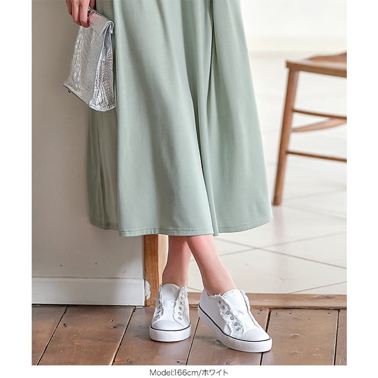 紐なしキャンバススニーカー レディース シューズ | KOBE LETTUCE | 詳細画像7 