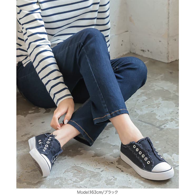 紐なしキャンバススニーカー レディース シューズ | KOBE LETTUCE | 詳細画像15 