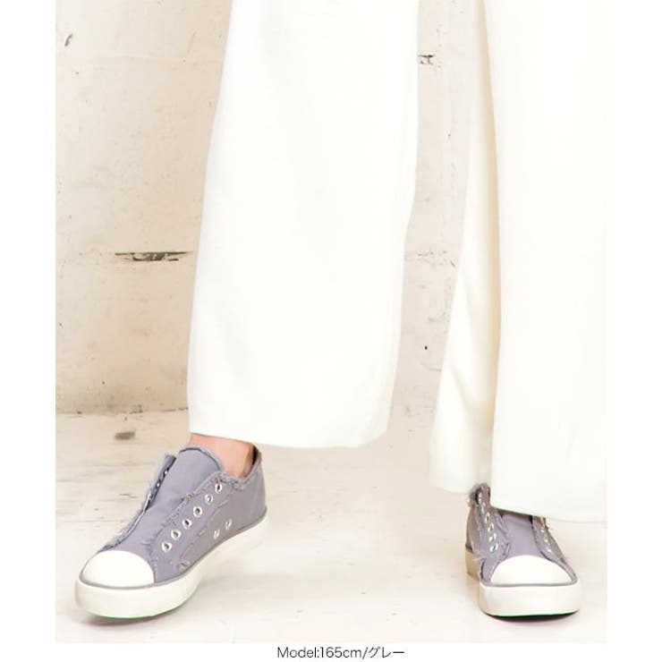 紐なしキャンバススニーカー レディース シューズ | KOBE LETTUCE | 詳細画像13 