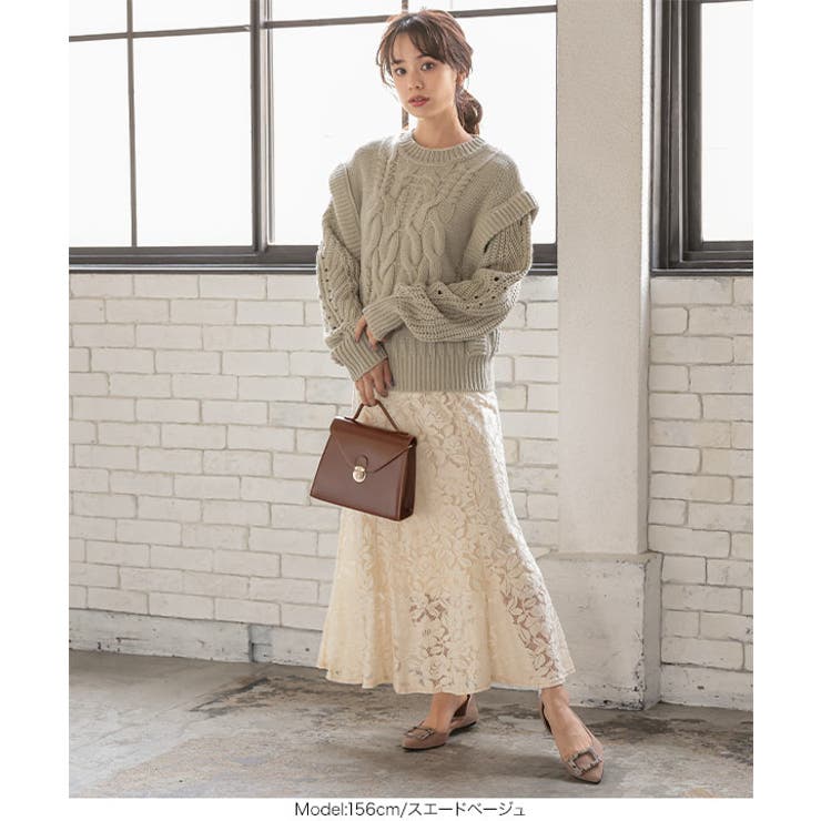 スクエアモチーフフラットパンプス [I2200] レディース | KOBE LETTUCE | 詳細画像5 