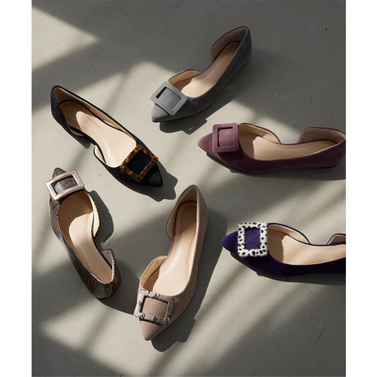 スクエアモチーフフラットパンプス [I2200] レディース | KOBE LETTUCE | 詳細画像13 