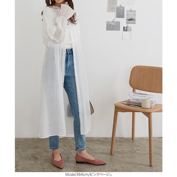 [ 洗えるパンプス ] ポインテッドトゥニットバレエパンプス［I2539］ | KOBE LETTUCE | 詳細画像14 