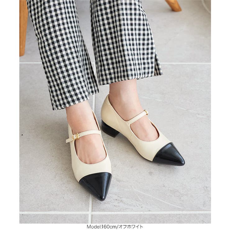 オフホワイト | バイカラーパンプス［I2587］ | KOBE LETTUCE