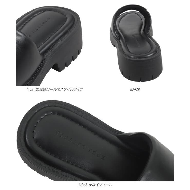 厚底ヒールサンダル［I2615］