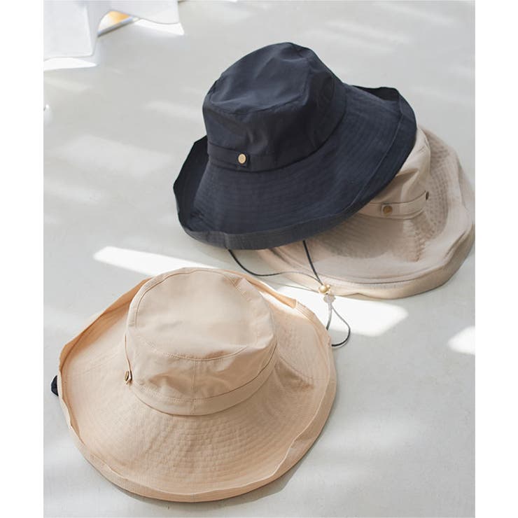 UVカット つば広ブリムハット 紐付き［J1133］ | KOBE LETTUCE | 詳細画像4 