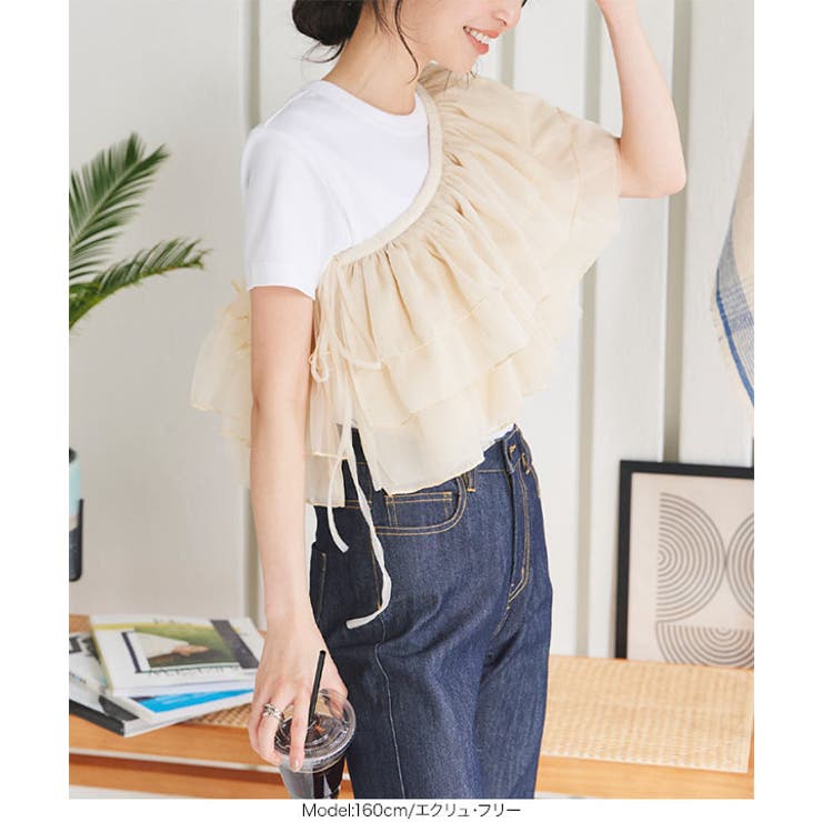 マルチウェイチュール付けフリル［J1143］ | KOBE LETTUCE | 詳細画像7 