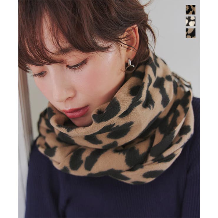 レオパード柄ストール レオパード柄 ストール[品番：KO000015701