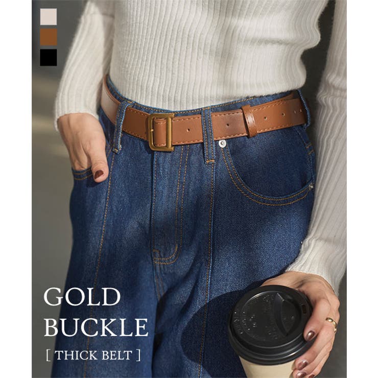 ゴールドバックル太ベルト ゴールドバックル 太ベルト | KOBE LETTUCE | 詳細画像1 