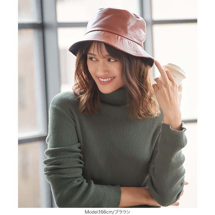 リバーシブルフェイクレザーバゲットハット [J888] レディース | KOBE LETTUCE | 詳細画像5 