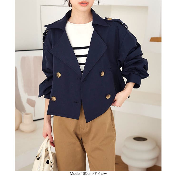 ボリュームスリーブショートトレンチコート［K1023］ | KOBE LETTUCE | 詳細画像9 