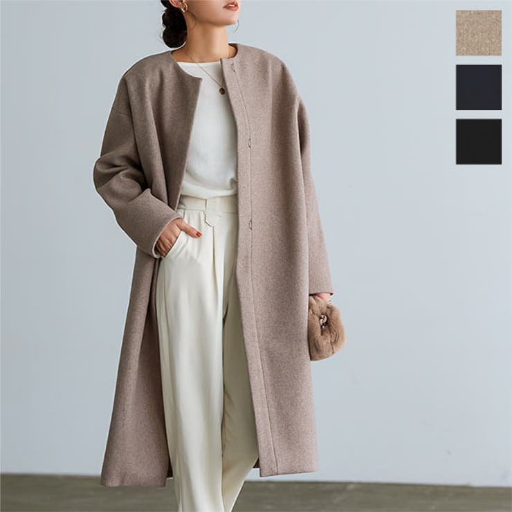丸首コクーンコート[K1144][品番：KO000013202]｜KOBE LETTUCE（コウベレタス）｜レディース｜Shoplist