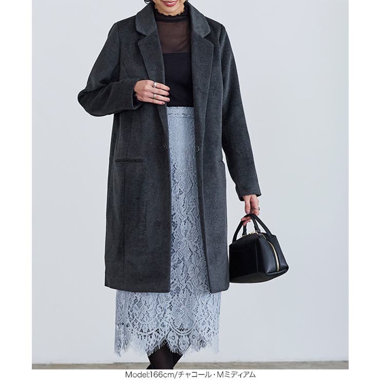 [ ミディアム/ロング ]シンプルテーラードコート［K1189］ | KOBE LETTUCE | 詳細画像14 