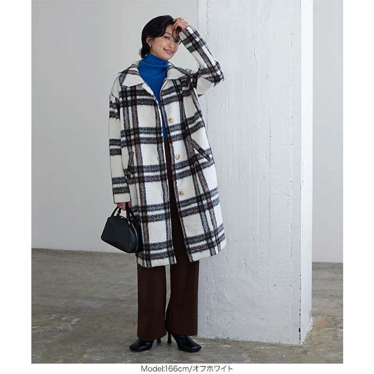 クロシェ　ジャギーピーコート　アウター クロシェジャギーピーコートアウター