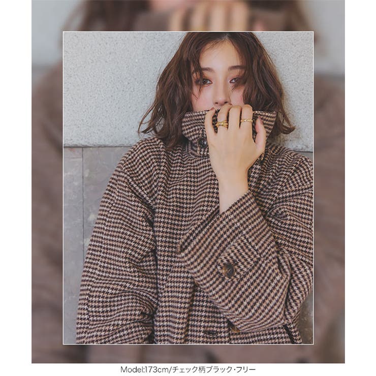 ケープ取り外し2wayスタンドカラーロングコート［K1258］冬 | KOBE LETTUCE | 詳細画像4 