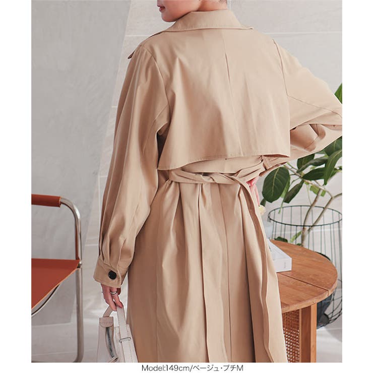 [プチレタス]ロングトレンチコート［K1288］