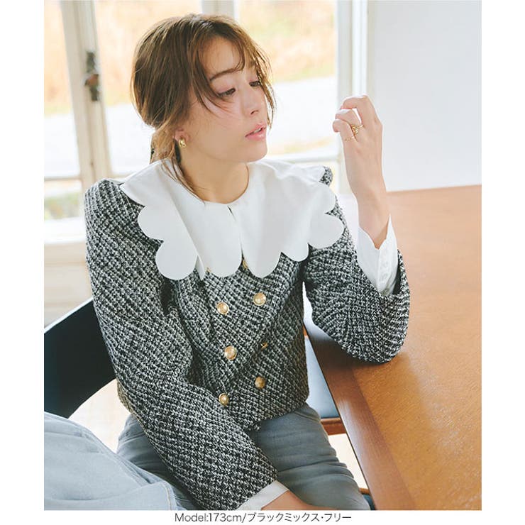 ダブルボタンツイードジャケット［K1293］ | KOBE LETTUCE | 詳細画像4 