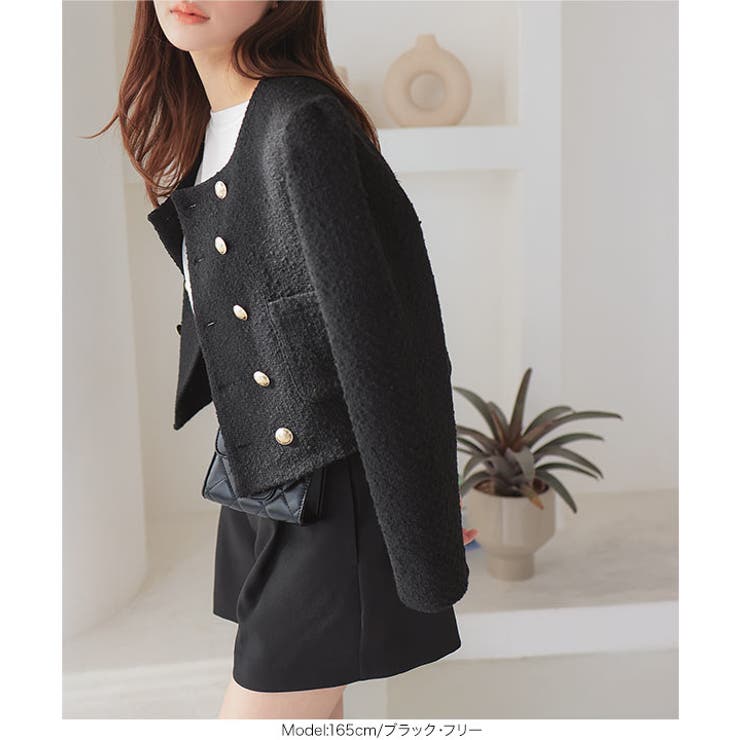 ダブルボタンツイードジャケット［K1293］ | KOBE LETTUCE | 詳細画像7 