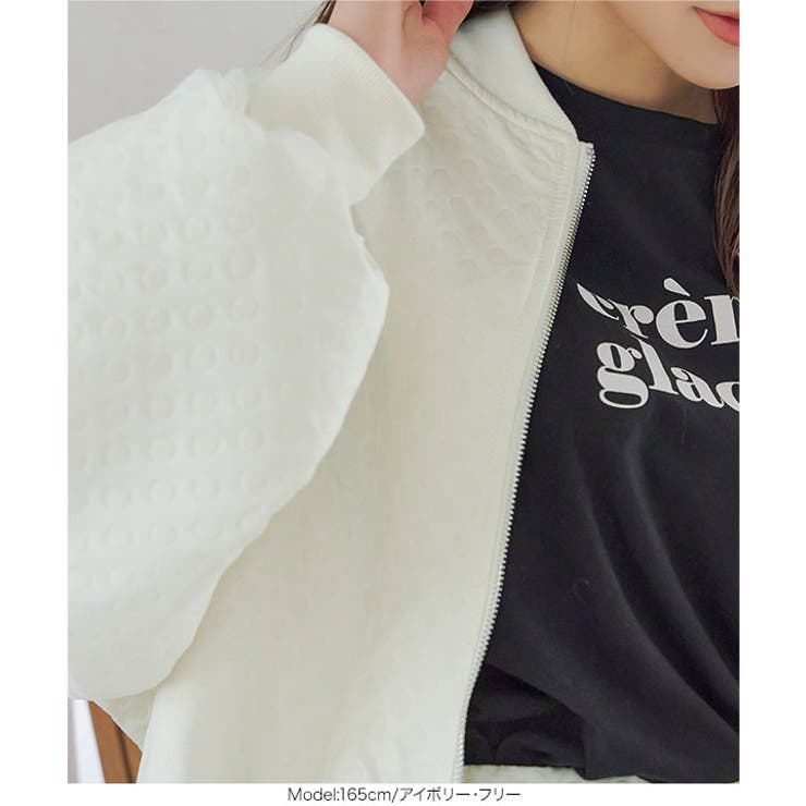 ぽこぽこドットボリュームスリーブブルゾン［K1299］ | KOBE LETTUCE | 詳細画像3 