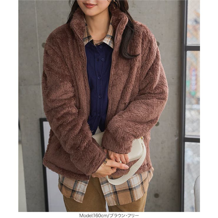 ファーフリースジップアップジャケット［K1382］ ファー フリース | KOBE LETTUCE | 詳細画像11 