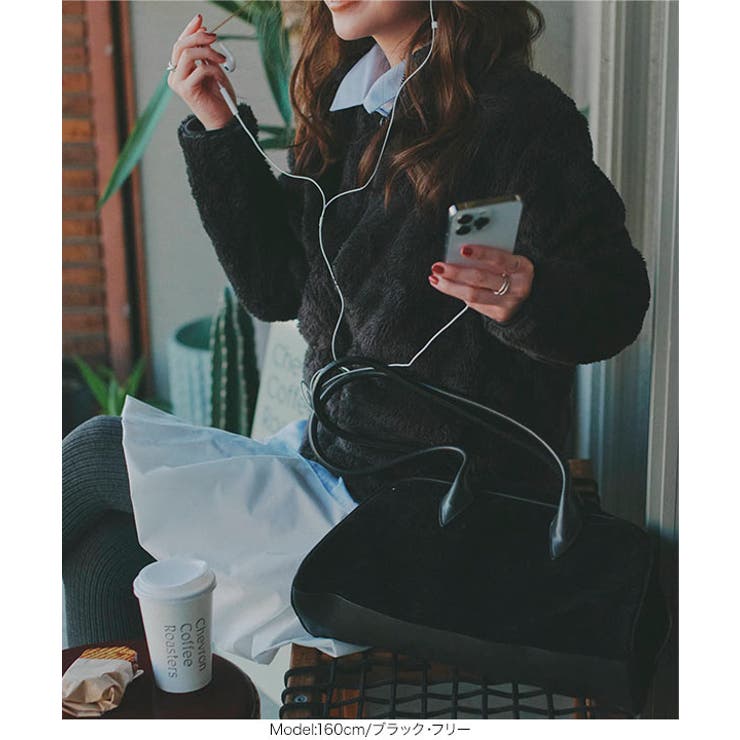 ファーフリースジップアップジャケット［K1382］ ファー フリース | KOBE LETTUCE | 詳細画像12 