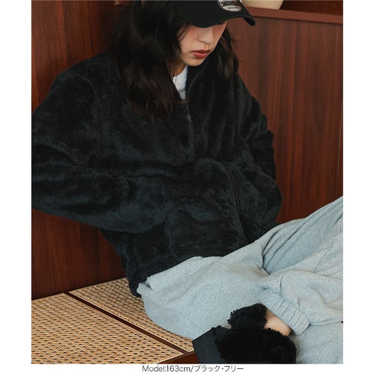 ファーフリースジップアップジャケット［K1382］ ファー フリース | KOBE LETTUCE | 詳細画像13 