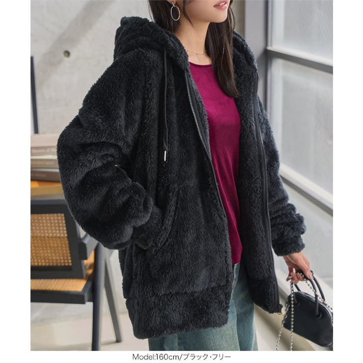 ファーフリースジップアップフーディー［K1383］ ファー フリース | KOBE LETTUCE | 詳細画像11 