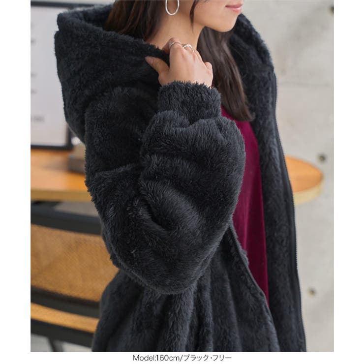 ファーフリースジップアップフーディー［K1383］ ファー フリース | KOBE LETTUCE | 詳細画像12 