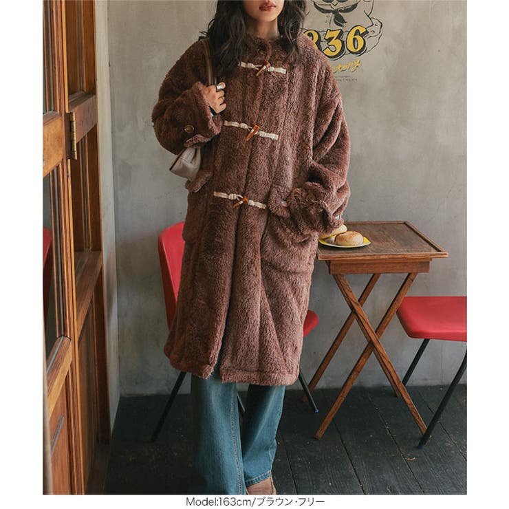 ファーフリースダッフルコート［K1384］ ファー フリース | KOBE LETTUCE | 詳細画像5 