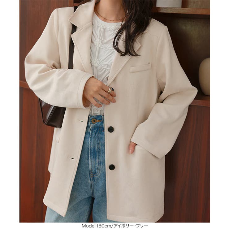 フェイクスエードジャケット［K1399］ スエード ジャケット | KOBE LETTUCE | 詳細画像8 