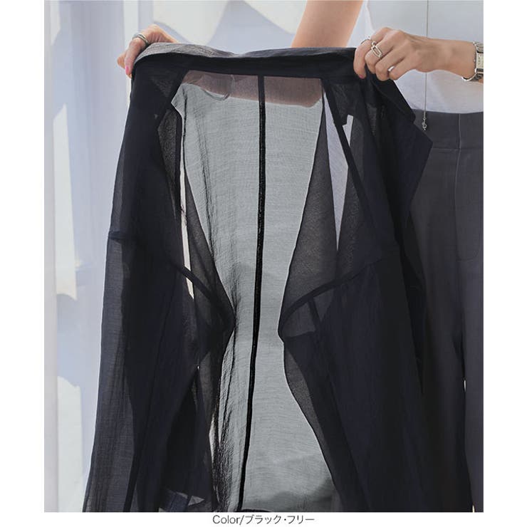 ロングスリーブシアーテーラードジャケット シアー テーラードジャケット | KOBE LETTUCE | 詳細画像8 