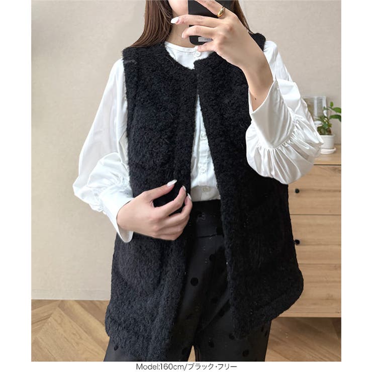 シャギーツイードジレ シャギー ツイード | KOBE LETTUCE | 詳細画像13 