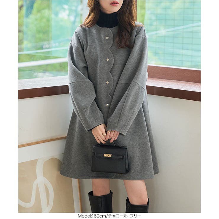 ダイバー素材スカラップコート［K1407］ ダイバー素材 スカラップ | KOBE LETTUCE | 詳細画像6 