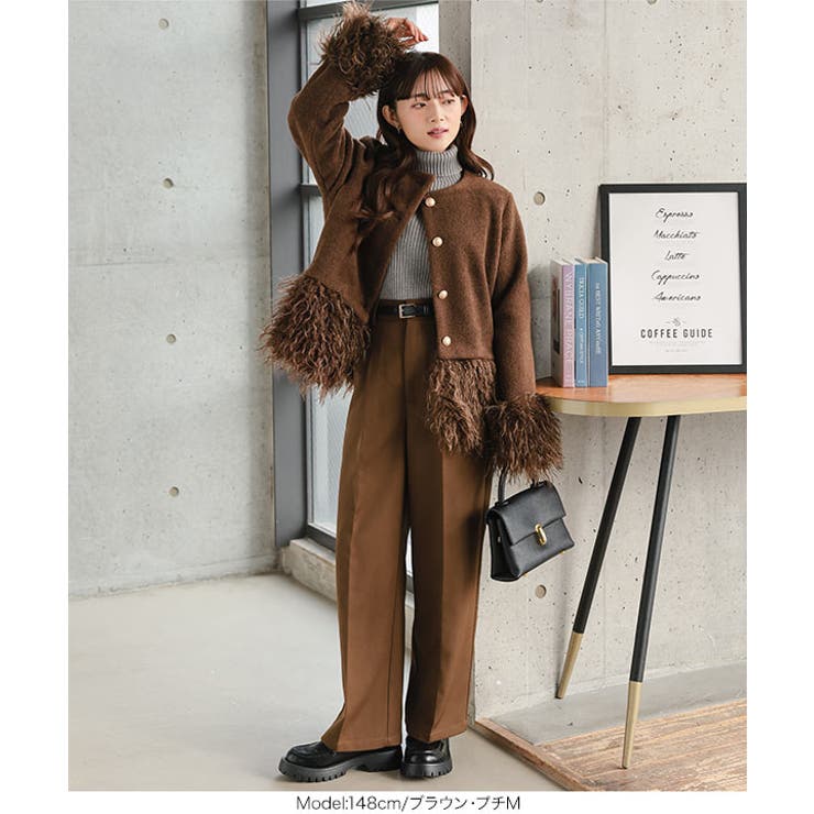 取り外し可能ファーつきフェイクウールアウター 取り外し可能 ファーつき | KOBE LETTUCE | 詳細画像13 