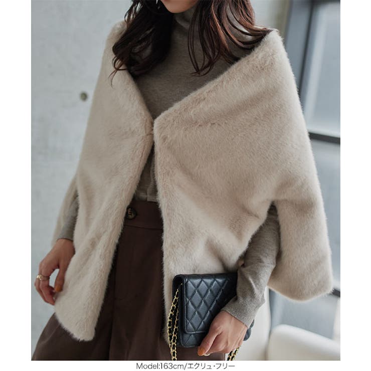 ファーケープマント ファーケープマント レディース[品番：KO000015734