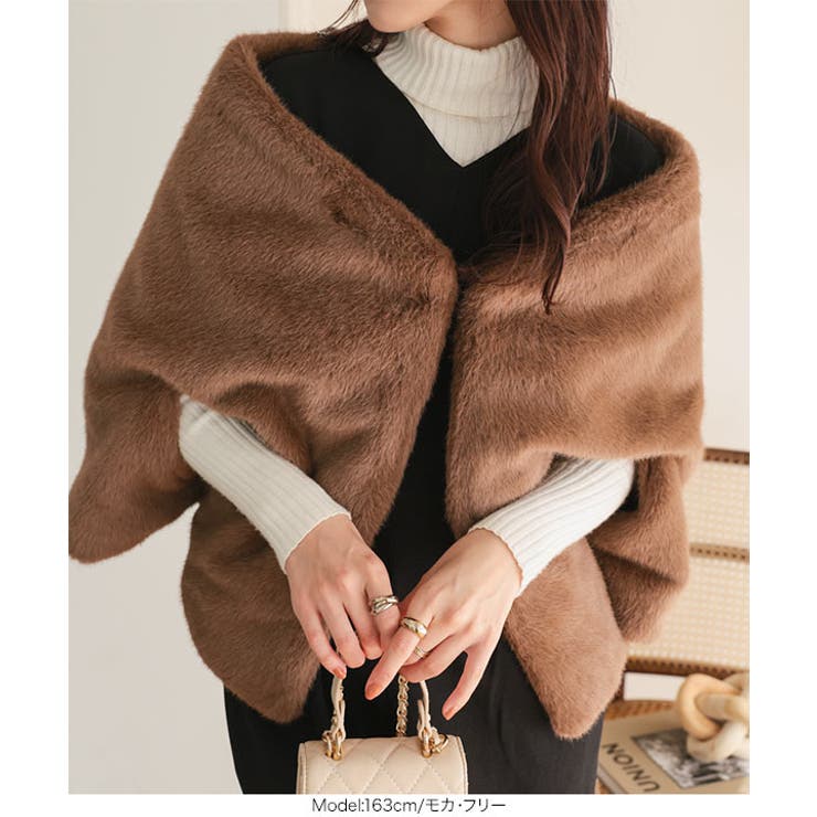 ファーケープマント［K1415］ ファーケープマント レディース | KOBE LETTUCE | 詳細画像7 