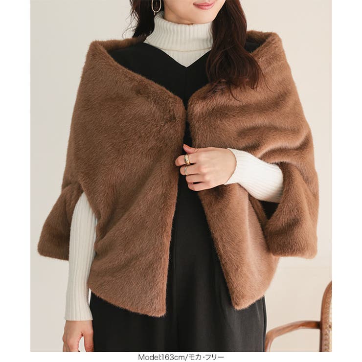 ファーケープマント ファーケープマント レディース[品番：KO000015734